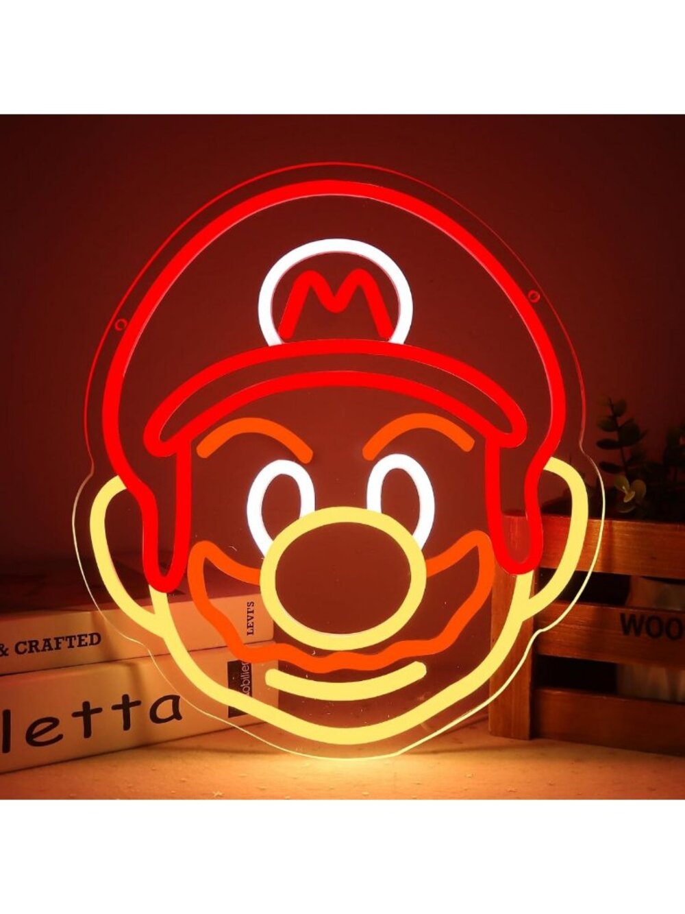 Anime Neon LED Sign - Dimmable Wall Decor for Kids' Bedroom & Game Room, Light